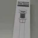 KAIYING Pop Up Drain, Bathroom Sink Drain Stopper, Vessel Sink Drain Assembly with Detachable Basket Stopper, Anti-Explosion and Anti-Clogging Drain Strainer (NO Overflow, Brushed Brass)