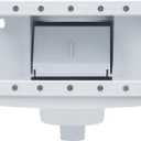 Rx Clear Heavy Duty Wide-Mouth Complete Thru-Wall Skimmer Kit for Above-Ground Swimming Pool | Made of Non-Corrosive Abs Plastic | Chemical Resistant | White