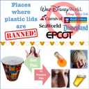 Universal Cup Lid. Vacation Essentials Cruise Must Haves and Disney World Essentials and DisneyLand Essentials. Cruise Necessities for Parents and Adults with Kids (50 Pack)