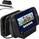 JSAUX Extender Cable with Stand for Switch 2 Dock, 35cm USB C Extension Cable for Thick Protective Cases, Fast Charging, 10Gbps Data, 4K@60Hz Video Output, 1:1 Dock Function Restore, Passive Cooling