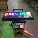 P10 Outdoor Full Color Programmable Double Sides LED Signs 39"x 14" with WIFI,Programmable Scrolling LED Display,Texts and Image Display for led Advertising Sign Board (Double sides)
