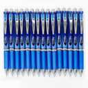 Pentel EnerGel Deluxe RTX Retractable Liquid Gel Pen,0.5mm, Fine Line, Needle Tip, Blue Ink /Blue Body/Value set of 5 (15-Pack)