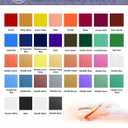 Colorful Acrylic Leather Paint Set, 36 Colors Leather Paint for Shoes| Leather Accessories | Premium Shoe Paint Kit for Sneakers | Bags | Purses | Waterproof, Flexible, Long-Lasting Sneaker Paint Kits