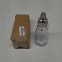 iDesign Foaming Soap Dispenser for Kitchen, Bathroom, Sink, Vanity, 3" x 3" x 7.5", Clear and Brushed Nickel