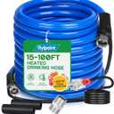 75FT Heated Water Hose for RV,Heated Drinking Water Hose,Lead and BPA Free,1/2"Inner Diameter,Temperatures Down to -47F,Rv Accessories for Campers, Livestock, Agriculture