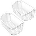 2 PACK Upgraded 240356402 Refrigerator Door Bin Replacement for Frigi.daire Refrigerator Door Shelf Parts LFSS2612TF0 LFSS2612TE0 FFSS2615TE0 Door Shelf Shelves By AMI PARTS (Length 15.38")