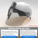 Shkalacar Motorcycle Helmet Wiper Waterproof Motorcycle Windshield Wiper 800mAh Rechargeable Motorcycle Helmet Windshield Wip, Universal Waterproof Helmet Windshield Wiper