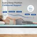 Firm Mattress Topper King Size 3 Inch, Pain Relieving Foam Bed Topper for Extra Support, 5-Zone Memory Foam&High-Density Foam Mattress Pad, CertiPUR-US Certified