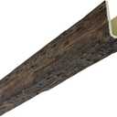 Ekena Millwork 5 1/2"W x 5 1/2"H x 144"L 3-Sided (U-Beam) Salvaged Timber HeritageTimber Faux Wood Ceiling Beam, Kona Brown