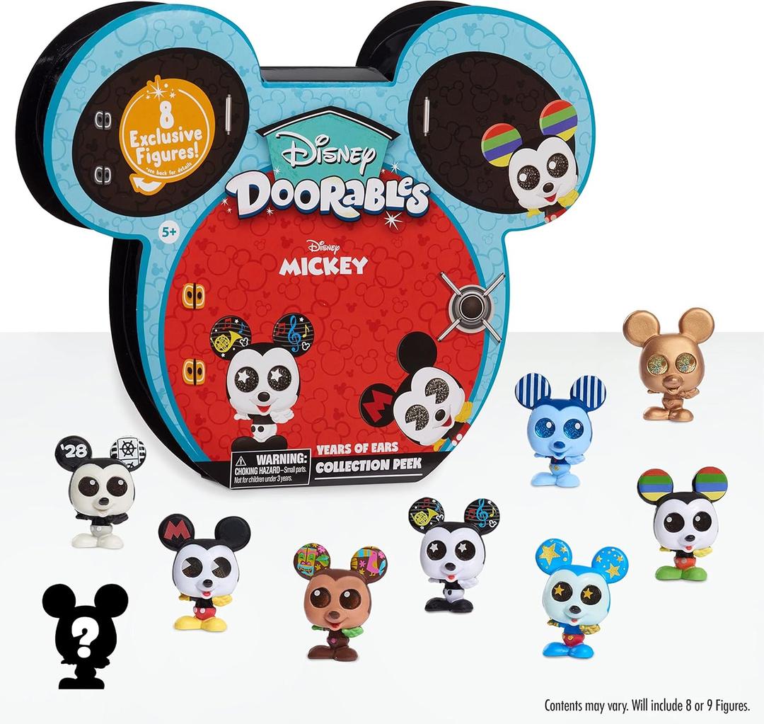 Disney Doorables Mickey Mouse Years of Ears Collection Peek, Includes 8 Exclusive Mini Collectible Figures, Styles May Vary, Kids Toys for Ages 5 Up by Just Play