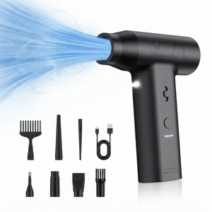 MARLALL Compressed Air Duster, Cordless Air Blower & Hand Pump Car Cleaner Portable Rechargeable Mini Handheld Computer Keyboard Duster Cleaner(Jet)