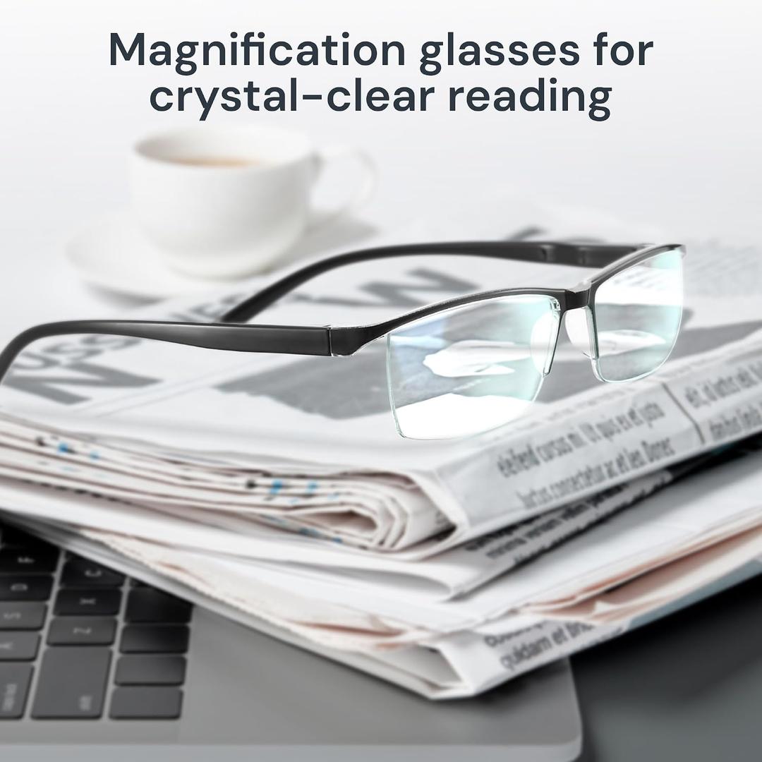 Gaoye Reading Glasses Men/Women, Eyeglasses, Blue Light Readers for Men/Women, Eye Glasses, +2.50, 2Pcs