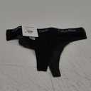 Calvin Klein Women's Motive Cotton Multipack Thong Panty (Charcoal Heather/Black), 2 Pack, S