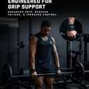 Gymreapers GripLink Lifting Straps Heavy Duty D-Ring Weight Lifting Wrist Straps with Anti-Slip Silicone Grip Beads, Adjustable Support for Deadlifts, Powerlifting, Cable Machines & Gym Training