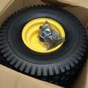 MAXROLLORS (2 Pack) 15x6.00-6 Tubeless Front Tire and Wheel, 3/4" Bearings, 3" Offset Hub, 4-Ply, Compatible with 100 and 300 Series John Deere Riding Mowers