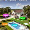 Diivoo WiFi Water Timer for Garden Hose, 4 Zone Smart Sprinkler Timer with Brass Inlet, Ethernet & 2.4GHz WiFi Connection, Compatible with Alexa/Google, 24 Irrigation Plans & Rain Delay Mode for Lawns