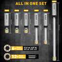 ELEAD 8-Piece 3/8" Drive Magnetic Swivel Spark Plug Socket Set, 5/8", 9/16", 14mm, 16mm, Include Ratchet Handle & Spark Plug Gapper, 6 & 12 Point CR-V Spark Plug Removal Tool