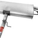 Walker Quiet-Flow SS 50072 Direct Fit Exhaust Muffler Assembly 2.25" Inlet (ID) 2.25" Outlet (OD) for Chevrolet Equinox