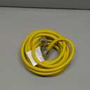 HUANCHAIN 12 Gauge Heavy Duty Outdoor Extension Cord 25 ft Waterproof with Lighted end, Flexible Cold-Resistant 3 Prong Electric Cord Outside, 15Amp 1875W 12AWG SJTW, Yellow, ETL