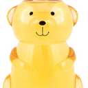 Simple Pleasures Teddy Bear Vanilla Honey Scented Liquid Hand Soap Dispenser - Plastic Novelty Decorative Refillable Hand Pump for Kitchen Countertops and Bathroom Sinks