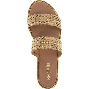 KENSIE Women's Mina Flat Sandal Size 7