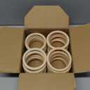 30 PCS Natural Wooden Rings 4 Inches Unfinished for Craft Solid Wood Circles 15mm Thick for DIY Crafts Macrame Knitting Pendant Connectors Jewelry Making (30PCS X 100 mm)