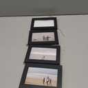 4x6 Wall Hanging Collage Picture Frame with 4 Openings, Black Horizontal Multi-Photo Frame for Wall & Home Decor