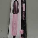 Farery Mini Thermal Brush 3 Temperature Adjustable, 3/4 Inch Travel Curling Iron for Short Hair, Heated Round Brush for Touch ups and Small Curls, Travel Size Curling Wand, Dual Voltage, Pink