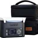 LunchEAZE Pro Cordless Heated Lunchbox  Battery-Powered, 4-Cup Capacity, 220F Max, Automatic Scheduled Heating, Insulated Bag Included for Hot Meals Anywhere