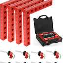 Corner Clamps for Woodworking, 4-Pack 90 Degree 5.5"x5.5" Clamping Squares for Right Angle Positioning, Woodworking Square Clamp Tools for Cabinet, Picture Frame, Box, Drawers