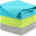 AIDEA Microfiber Cleaning Cloth-12PK, Soft Microfiber Towels for Cars, Absorbent Cleaning Rags, Lint-Free Streak-Free Wash Cloths for House, Kitchen, Window (12in.x12in)