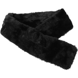 Women's Faux Fur Collar Scarf Soft Winter Accessory for Casual Formal Occasions