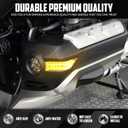 LED Turn Signals Fog Light Side Auxiliary Running Light Fit for Gold Wing GL1800 20182022 Front Fairing Lights (Chrome Shell Clear Lens)
