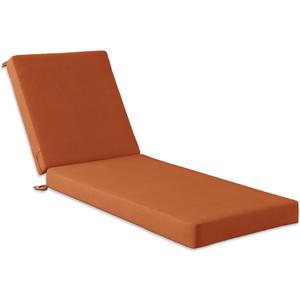 Codi Outdoor Lounge Chair Cushion, Chaise Cushions for Patio Furniture, Double Waterproof Fabric for Pool, Garden, Beach, 72 x 22.5 x 3.5 Inch 1PK Spice