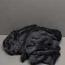 Cozy Plush Fleece Robe for Men, Big and Tall Hooded Long Robe, Warm Loungewear, Shawl Collar Pocketed Bathrobe (Grey)