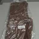 Forever 21 Womens Faux Leather Split-Hem Flare Pants (Small, Brown)