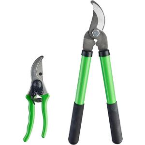 Pro Pruning Shears - Heavy Duty Garden Shears with SK-5 Steel Blades, Ergonomic Non-Slip Handle Tree Branch Cutter & Flower Arranging Tool
