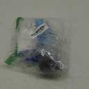 2Pcs Silk Veil + 2Pcs Poi Chain Ball Women Belly Dance Poi Streamer Throw Ball Stage Props (Gradual Blue)