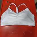 RUNNING GIRL Sports Bra for Women Ruched V Neck - Y Back Spaghetti Thin Strap Wireless Padded Medium Support Yoga Crop Top WX3094 White, XL