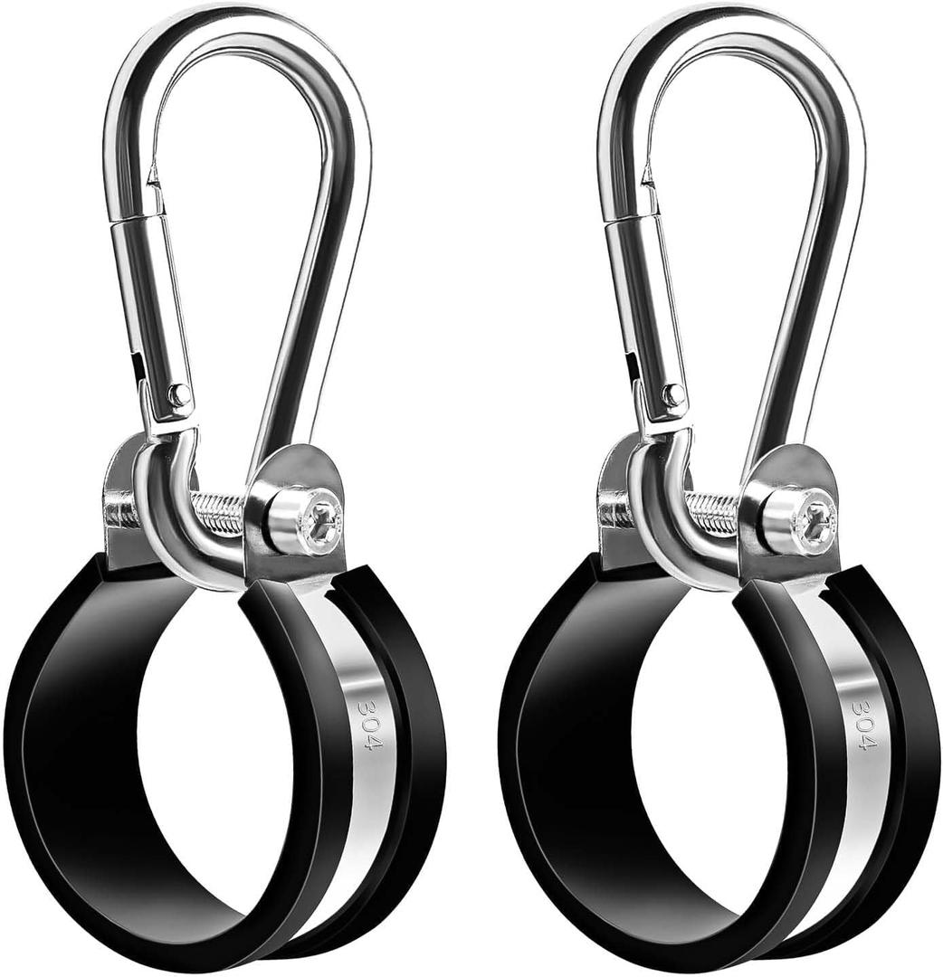 94-0103 Hanger Bracket Mounting Assembly, Airpower Line Clamp Stainless Steel for semi-Truck Tractor Trailers Designed to securely wrap and Support 3-in-1 air Hose Lines (2 Pack)