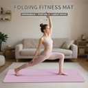 7-Fold Yoga Mat 70"x24" - 1/2 Inch Thick Folding Exercise Mat, Compact Non-Slip TPE Mat for Travel, Storage, Yoga & Home Gym, Lightweight & Portable