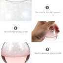 Tofficu 2 Pack Glass Liquid Timer Hourglass 5.5 Inch Bubbling Sand Clock for Home Office Desk Relaxation and Birthday