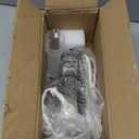 Amazon Basics Steam Iron for Clothes with Safety Auto Shut-Off, Handheld Garment Steamer, Wrinkle Remover, Stainless Steel Soleplate, Anti-Drip, 1700-Watt, 1.62ft, Gray