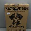 MIAOTONG 3-Flap Dog Door for Wall, Energy-Efficient Insulated Pet Door for Wall, Aluminum Lock Doggy Door for Wall,Steel Frame and Telescoping Tunnel Dog Doors(Pets Up to 100 Lb) -Large