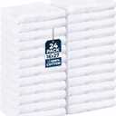 Utopia Towels, Salon Towel, Pack of 24, 16 by 27 Inches, Highly Absorbent Cotton Towels for Hand, Gym, Beauty, Spa, and Home Hair Care, White