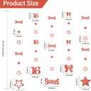 Rose Gold Sweet 16 Party Decorations for Girls Kit Pre-Strung 16th Glitter Twinkle Stars, Bows & Number 16 Birthday Hanging Streamer Banner Happy Sixteen Party Decor Supplies.