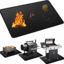48x30 Inch Under Grill Mats for Outdoor Grill Double-Sided Fireproof Oil and Waterproof Protective Mat for Grass Deck BBQ Fire Pit and Fireplace Duty Outdoor Grill Mat