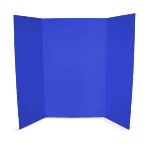 Flipside Products 36” x 48” Foam Project Boards for Presentations, Science Fair, School Projects, Event Displays and Trifold Picture Board - Blue - 3/16'' Thick 3 Pack