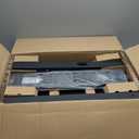 Steel Base Rolling TV Stand for 32-75 inch TVs up to 110 lbs, Leveling & Tilt & Swivel Mobile TV Stand with Hidden Wire Management, Height Adjustable Portable Tv Stand with Steel Shelf, Black