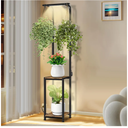 Plant Stand Indoor with Grow Lights, Hanging Plant Stand Plant Shelf Indoor, 65'' Tall Plant Stands Plant Holders for Indoor Plants, Living Room, Bedroom, Balcony
